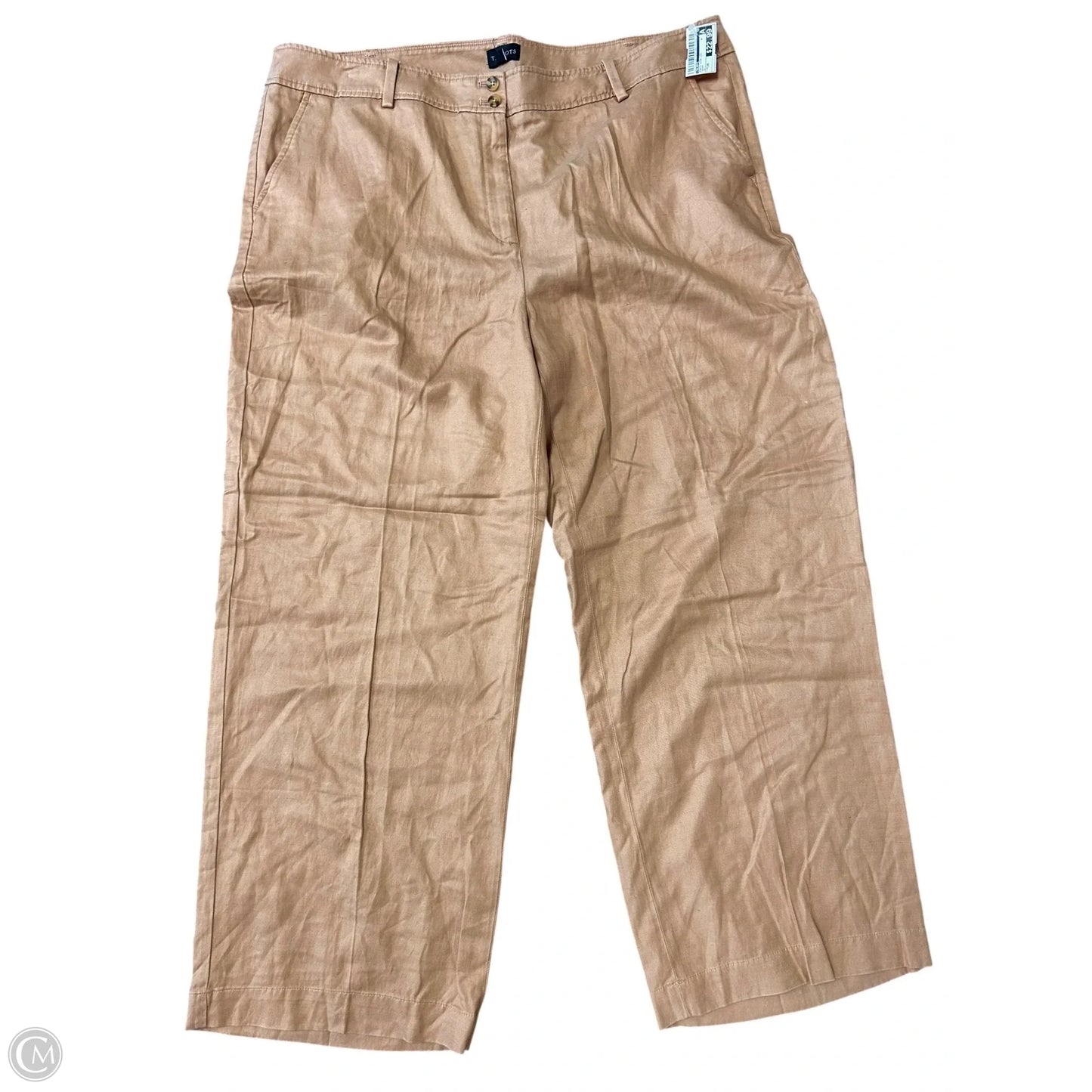 Pants Wide Leg By Talbots In Brown, Size: 20