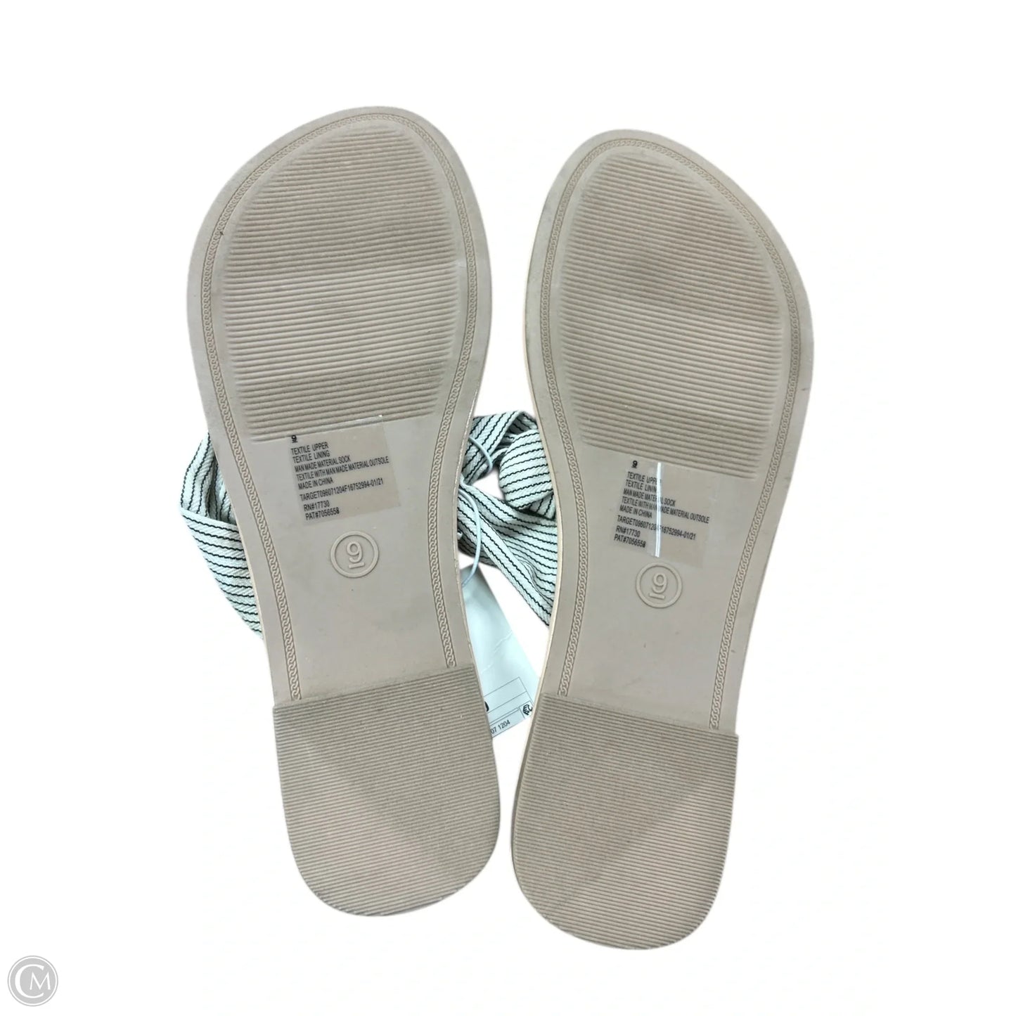 Sandals Flats By A New Day In Black & White, Size: 9