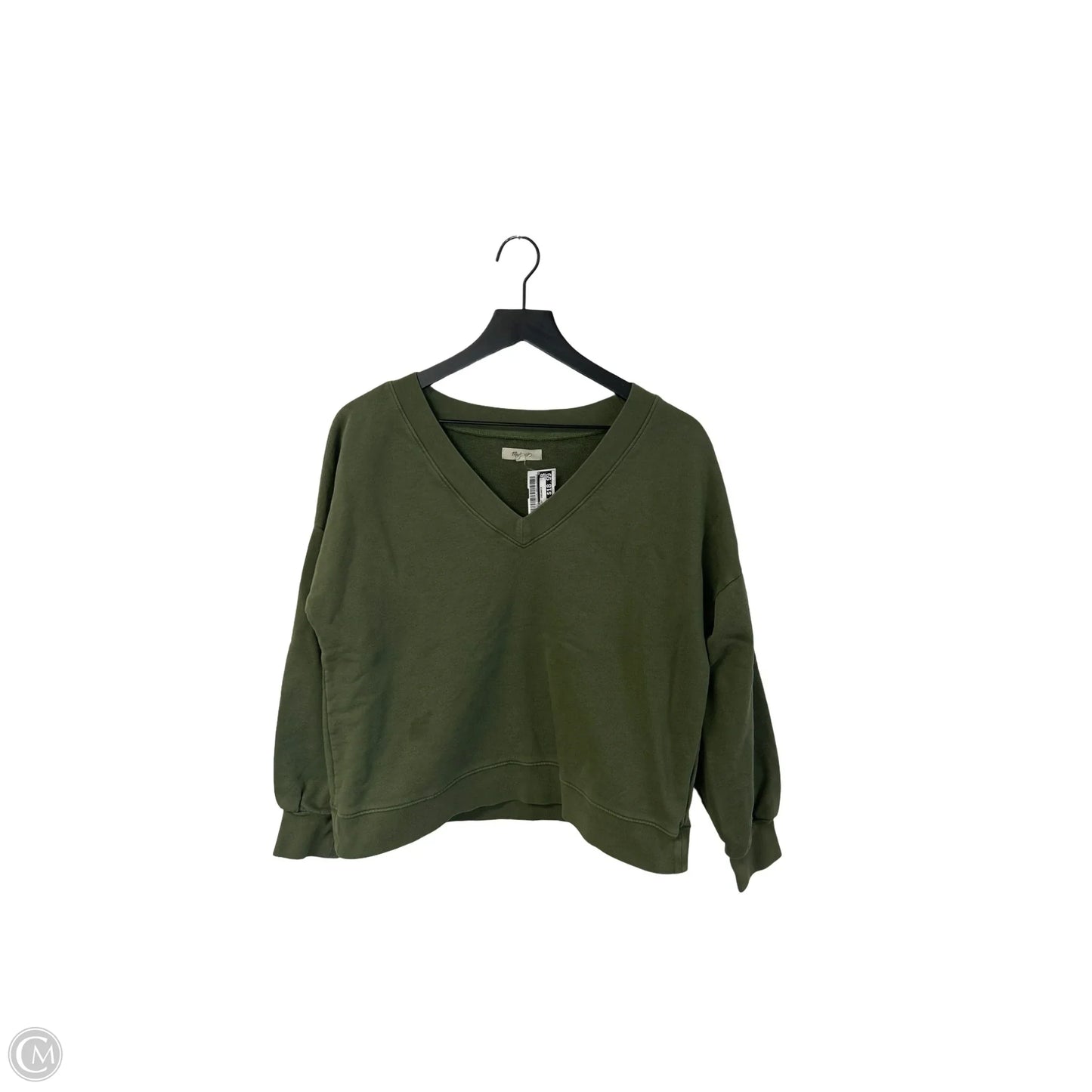 Sweatshirt Crewneck By Madewell In Green, Size: M