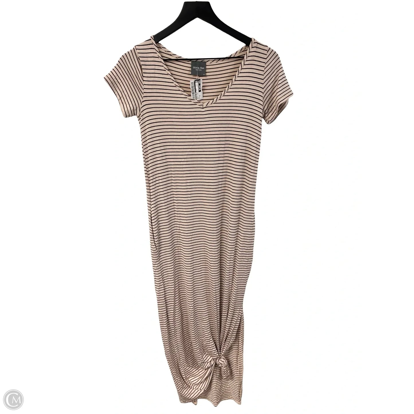 Dress Casual Maxi By Olivia Rae In Black & Tan, Size: Xs