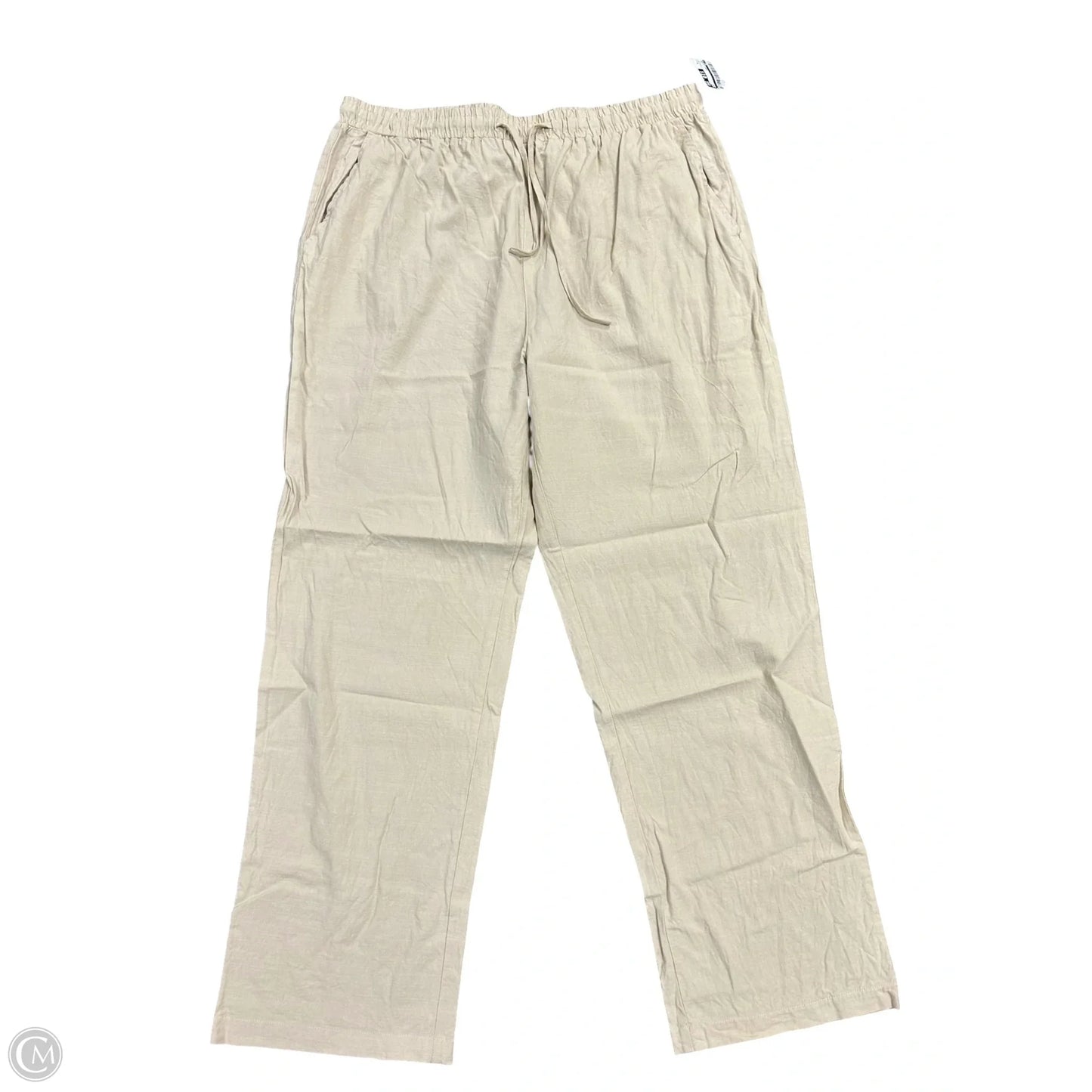 Pants Linen By Cme In Tan, Size: Xl