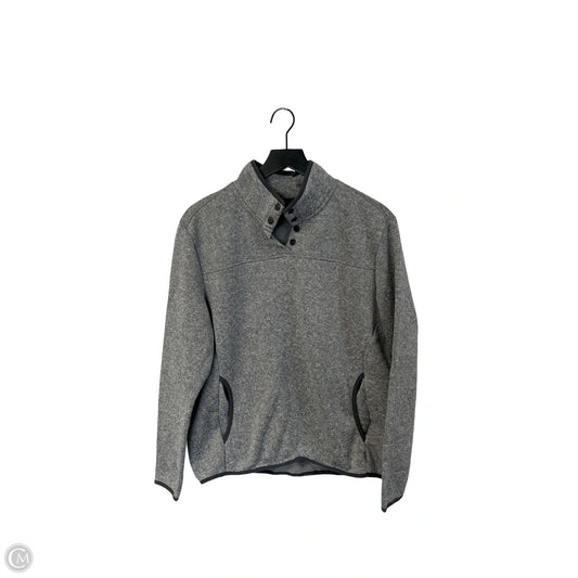 Sweatshirt Collar By Eddie Bauer In Grey, Size: L
