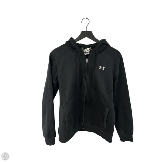 Athletic Sweatshirt Hoodie By Under Armour In Black, Size: L