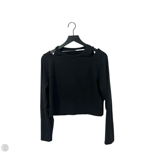 Athletic Top Long Sleeve Crewneck By All In Motion In Black, Size: L