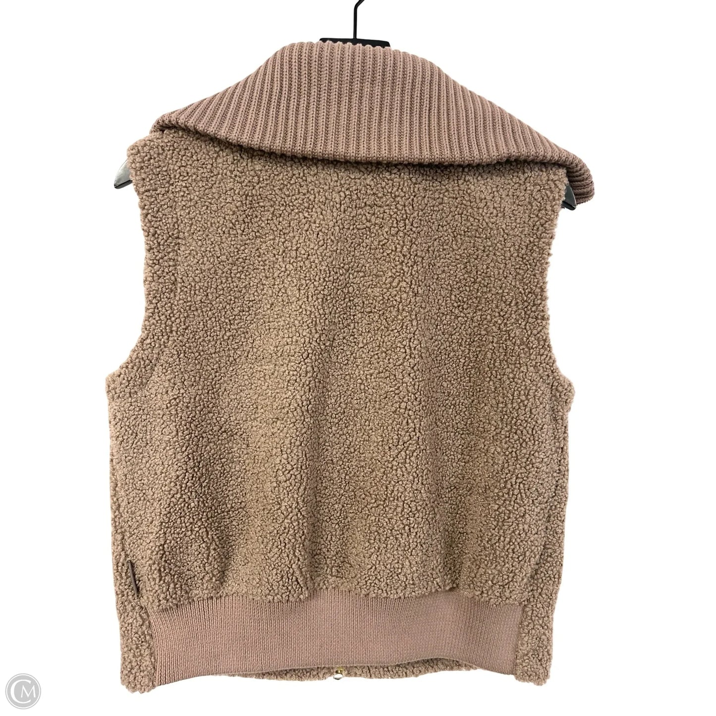 Vest Faux Fur & Sherpa By Varley In Brown, Size: S