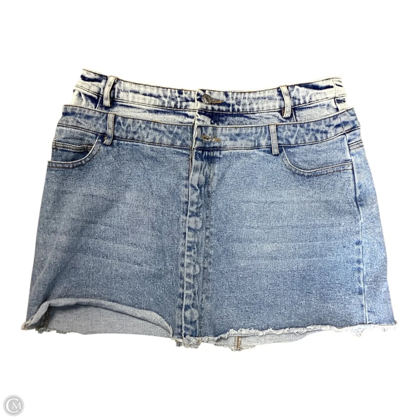 Skirt Mini & Short By Blue B In Blue Denim, Size: M