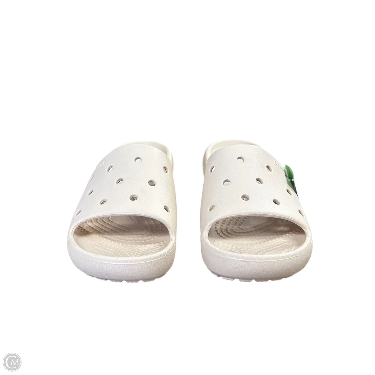 Sandals Flats By Crocs In Cream, Size: 6