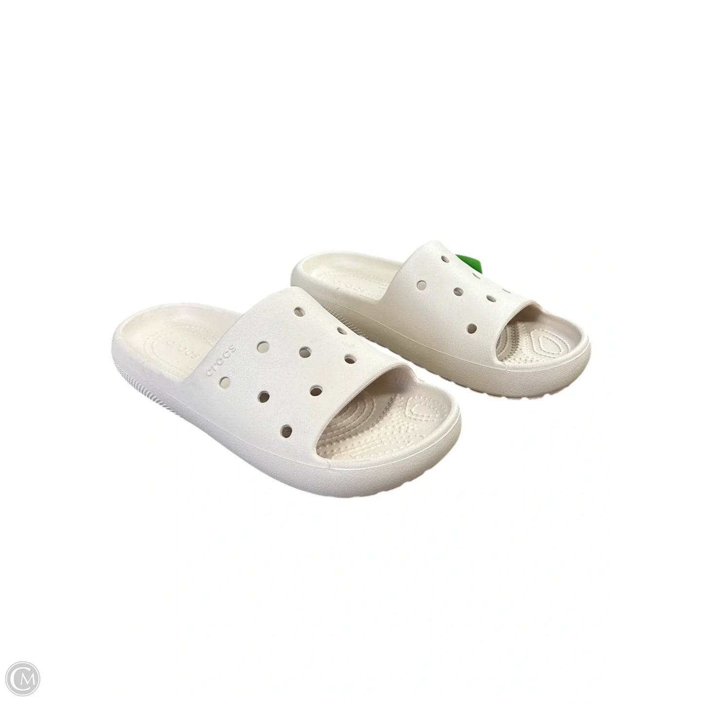 Sandals Flats By Crocs In Cream, Size: 6