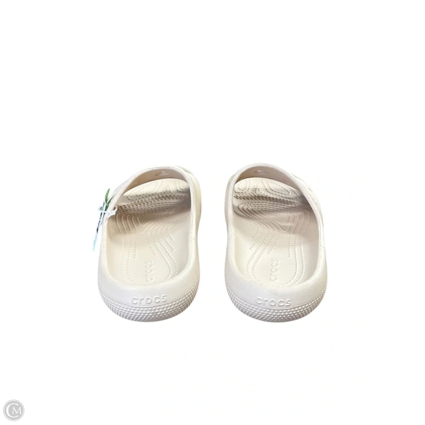 Sandals Flats By Crocs In Cream, Size: 6
