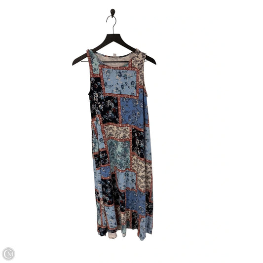 Dress Casual Midi By J. Jill In Blue, Size: Mp