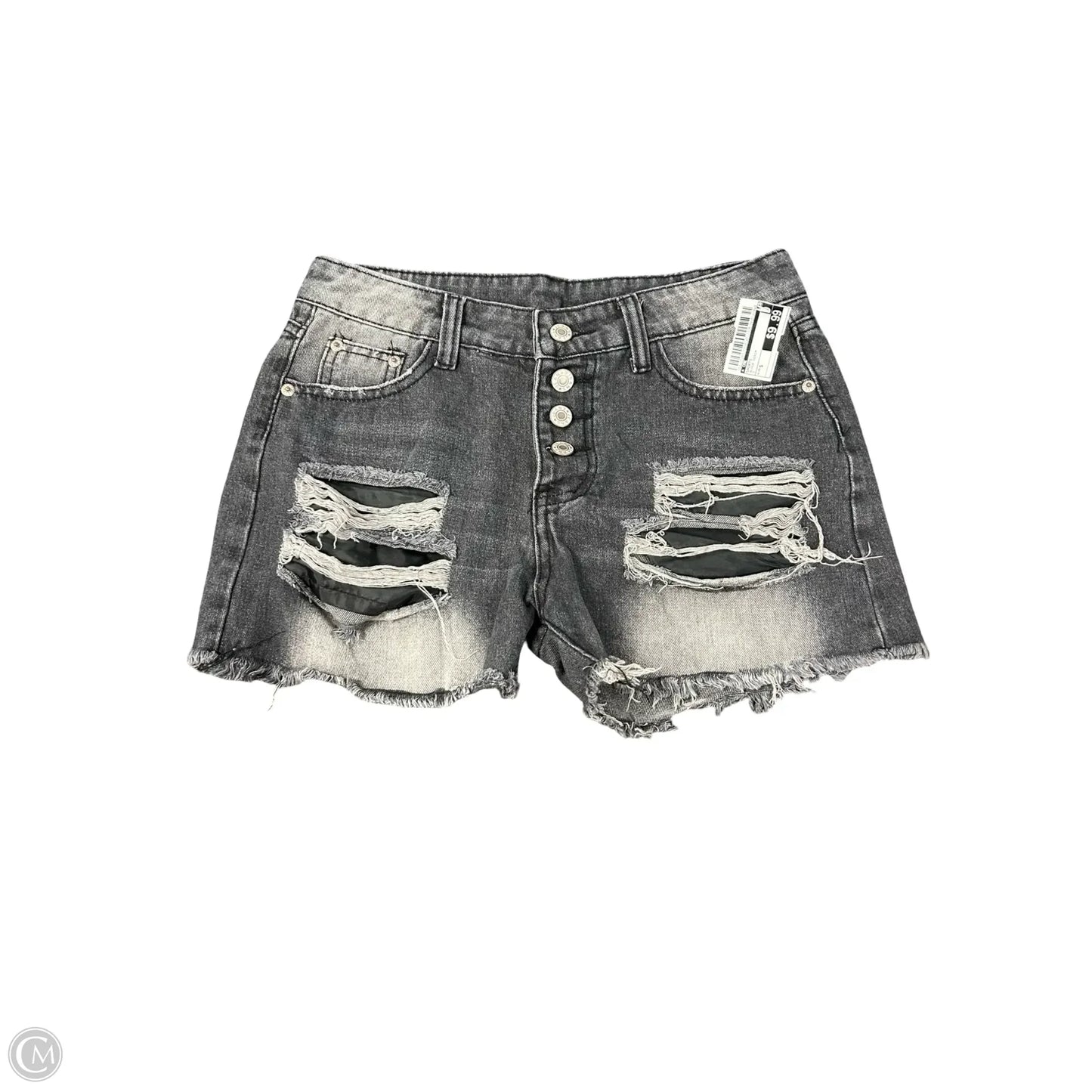 Shorts By Cme In Black Denim, Size: S