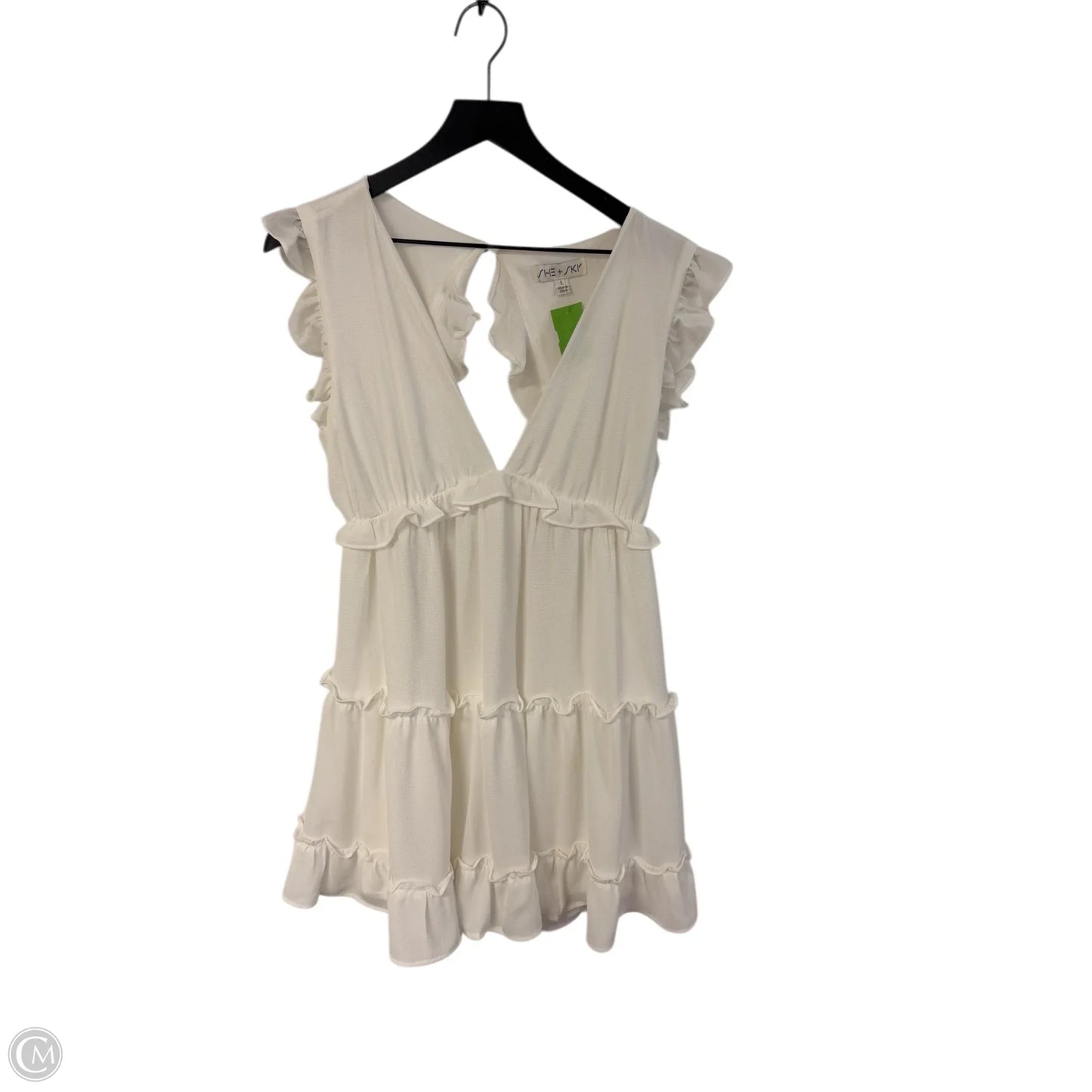 Dress Party Short By She + Sky In White, Size: L