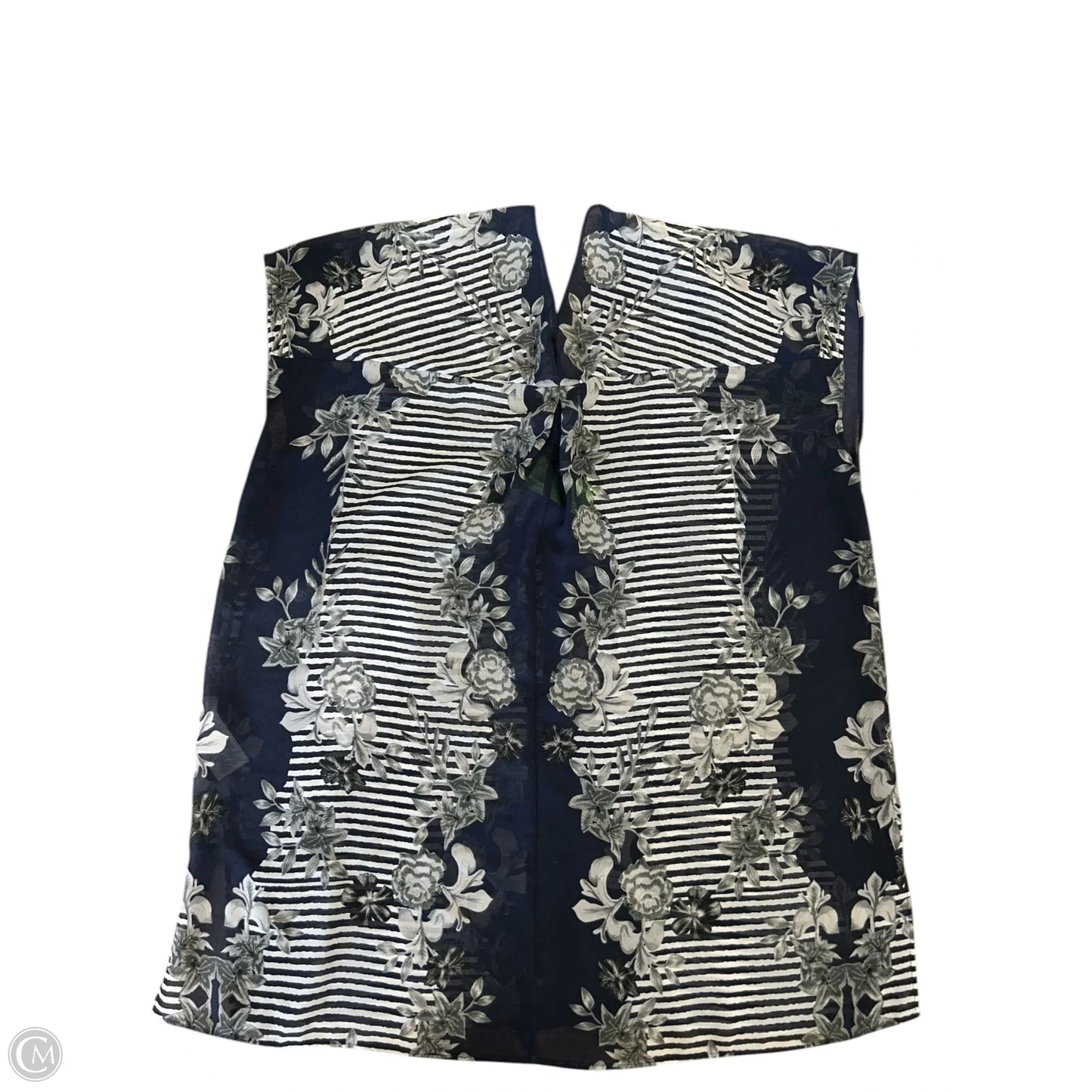 Top Short Sleeve By Cabi In Floral Print, Size: Xs