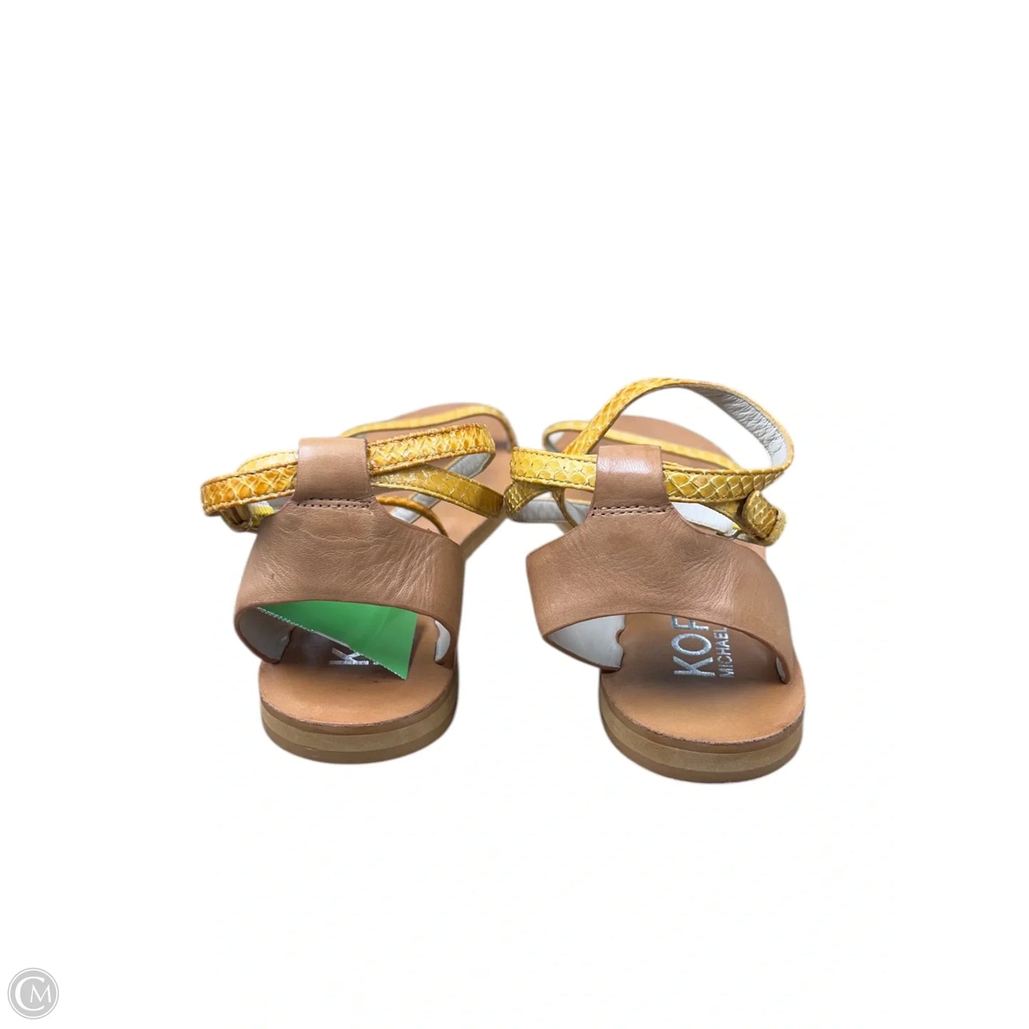 Sandals Flats By Michael By Michael Kors In Yellow, Size: 9