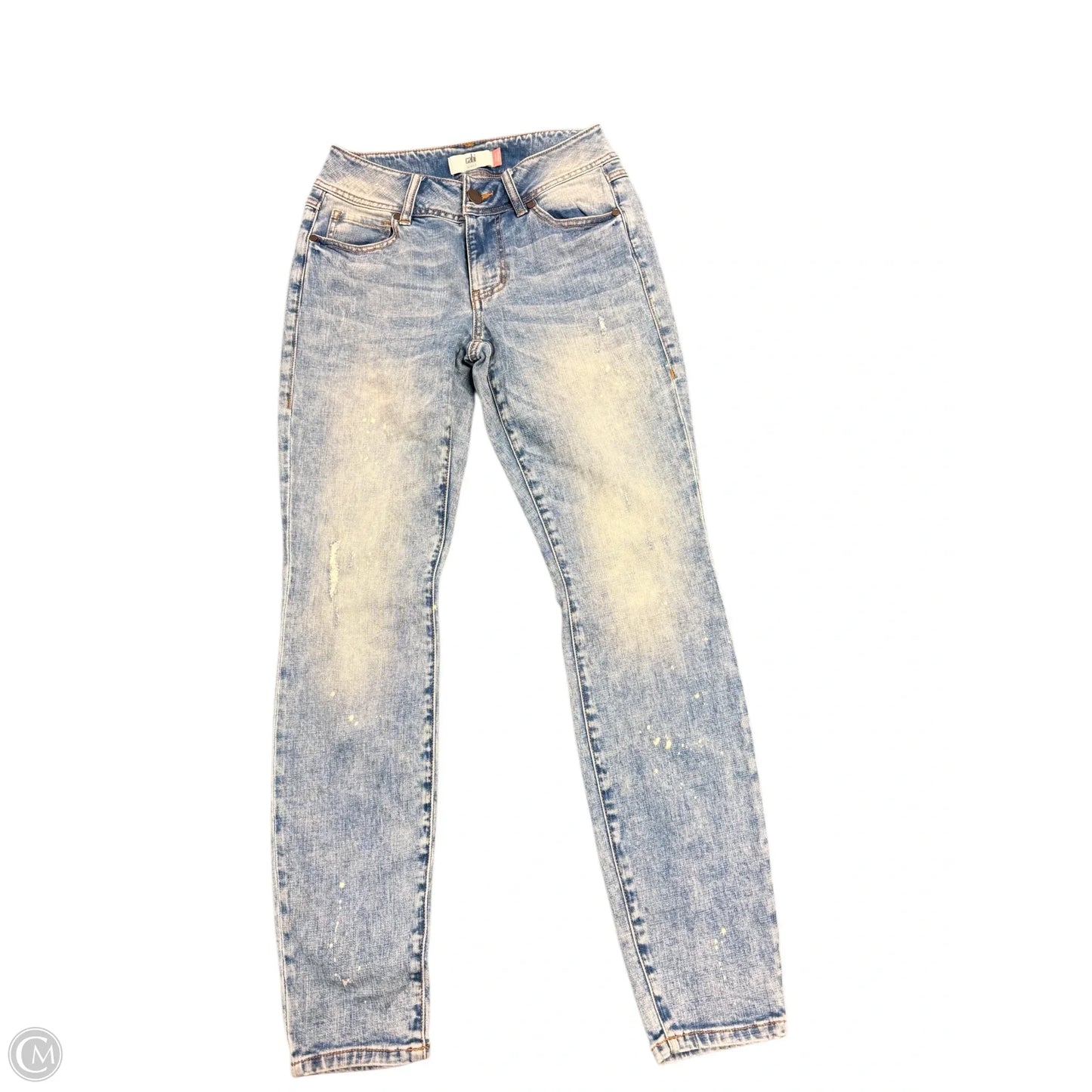 Jeans Skinny By Cabi In Blue Denim, Size: 4