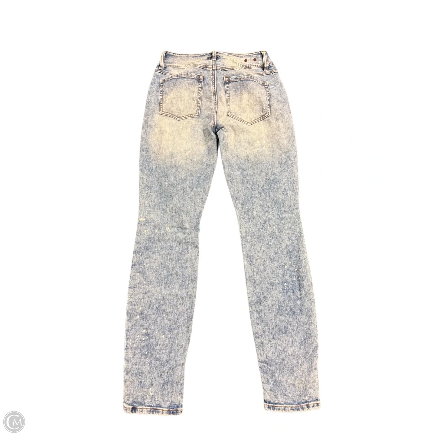 Jeans Skinny By Cabi In Blue Denim, Size: 4