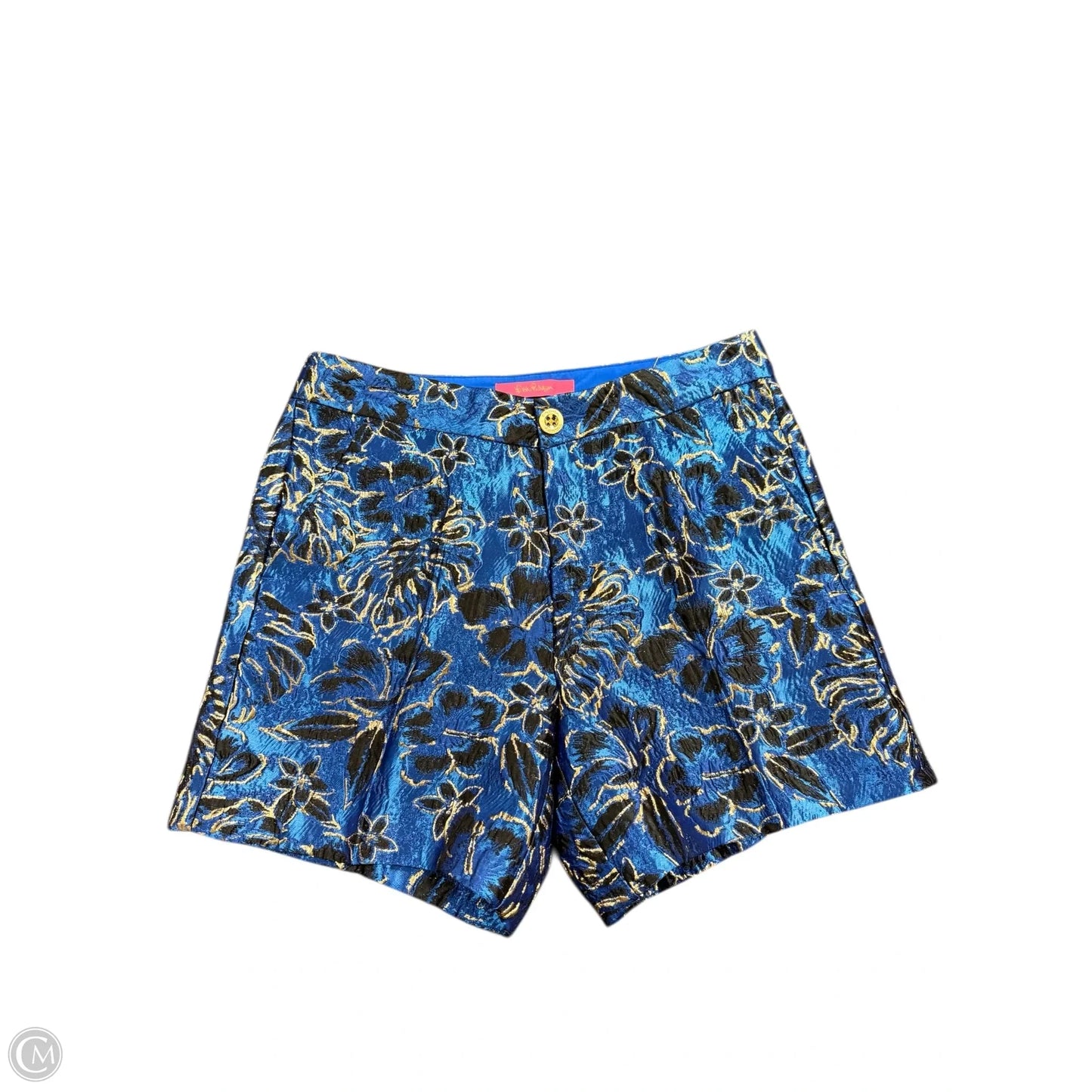 Shorts Designer By Lilly Pulitzer In Black & Blue, Size: 4