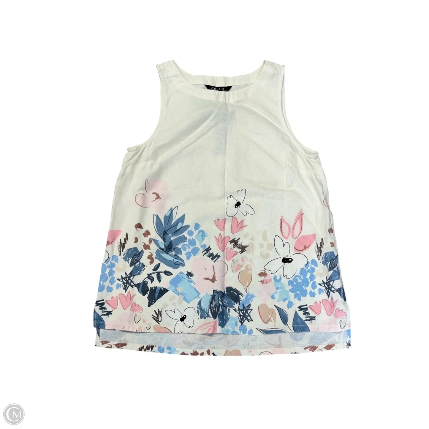 Top Sleeveless By Charlie B In Floral Print, Size: Sp