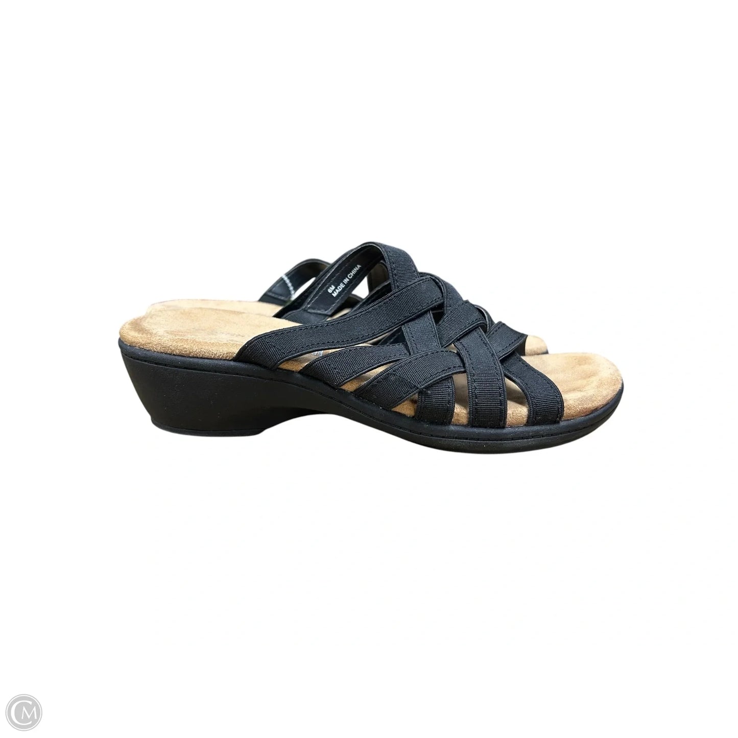 Sandals Flats By St Johns Bay In Black, Size: 6