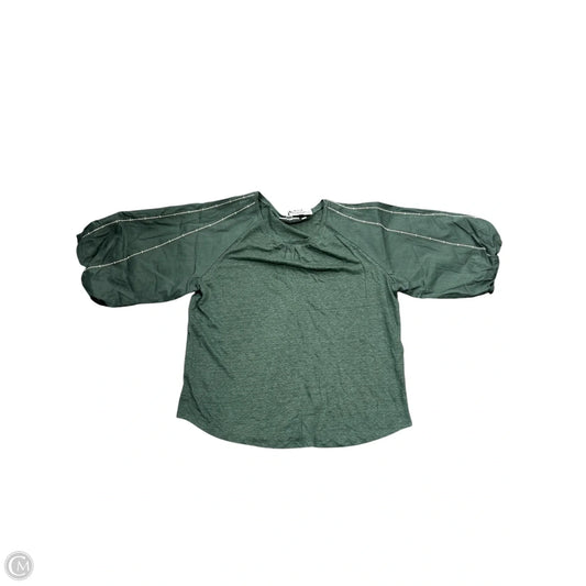 Top Short Sleeve By Chicos In Green, Size: L