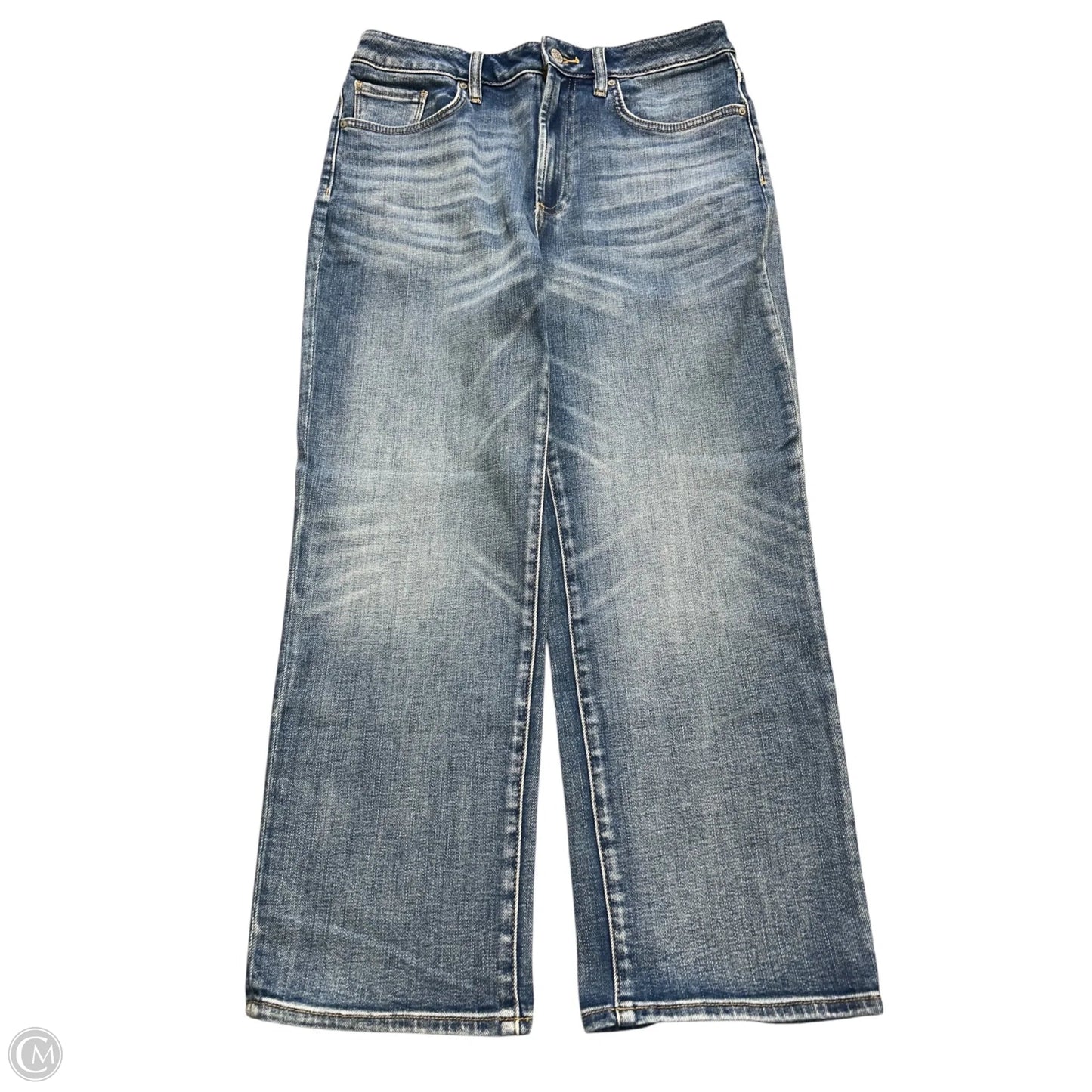 Jeans Straight By Chicos In Blue Denim, Size: 6