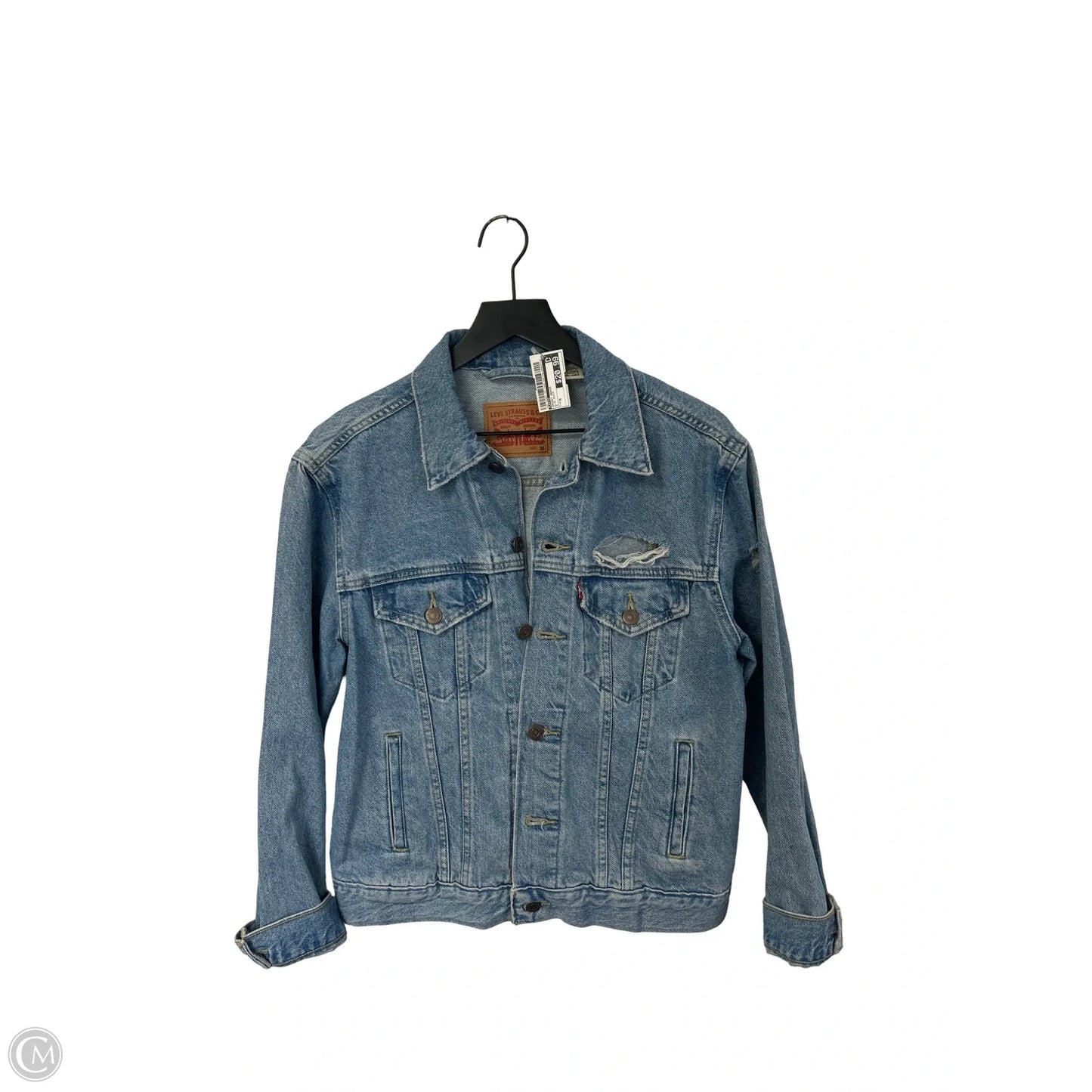 Jacket Denim By Levis In Blue Denim, Size: M