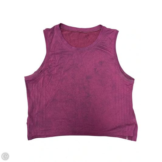 Athletic Tank Top By Lululemon In Purple, Size: 8