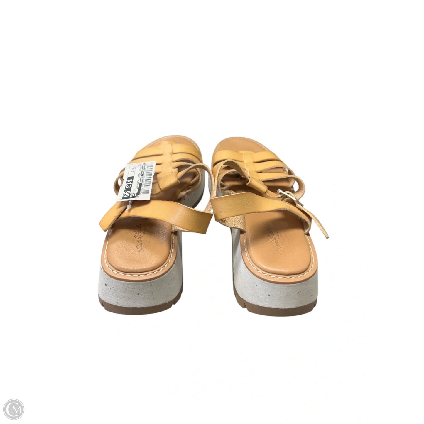 Sandals Heels Platform By Universal Thread In Tan, Size: 8.5