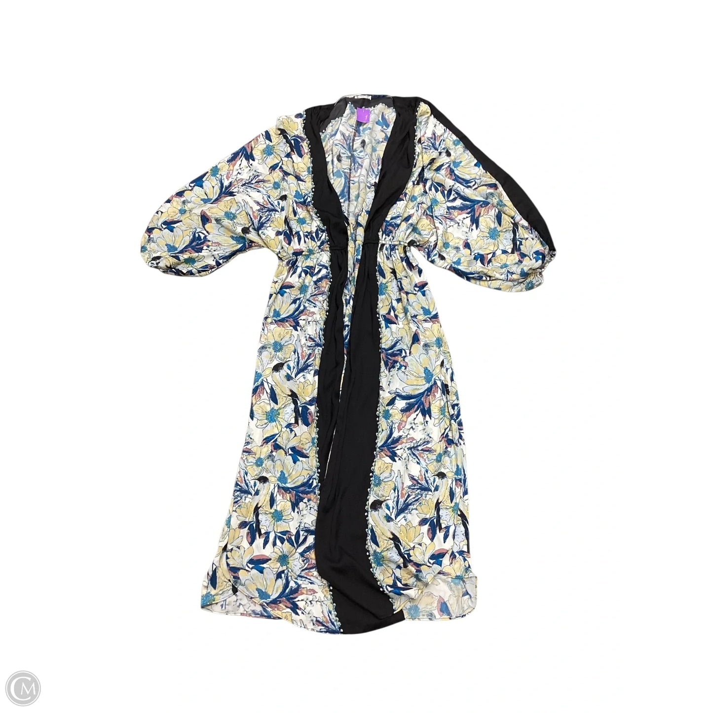 Kimono By Free People In Blue & Yellow, Size: Xs