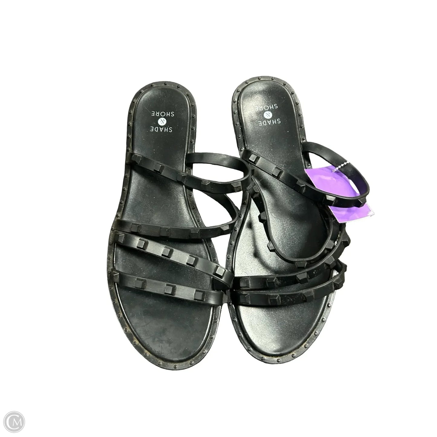 Sandals Flats By Shade & Shore In Black, Size: 7