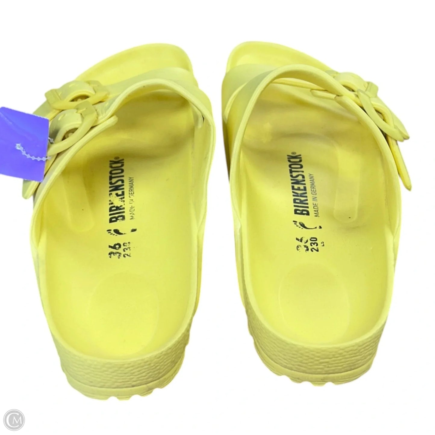 Sandals Flats By Birkenstock In Yellow, Size: 6