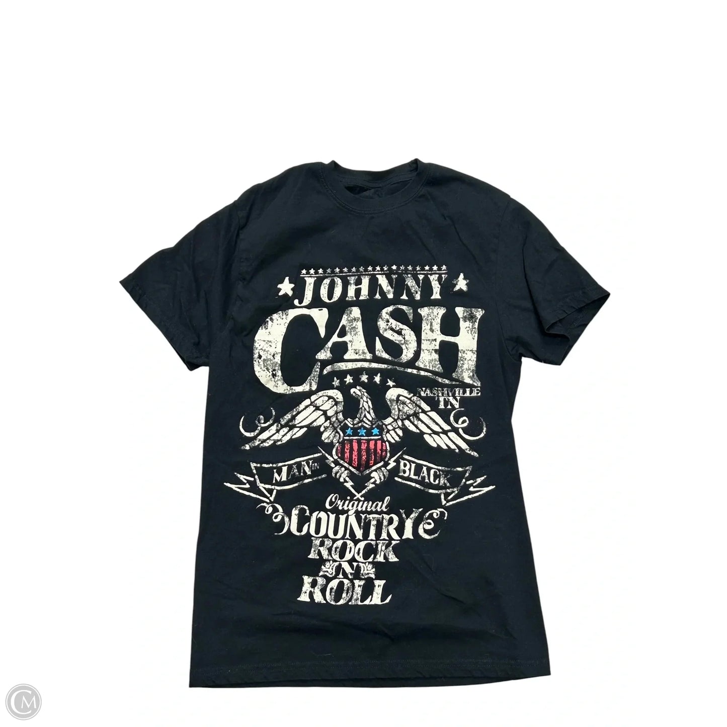 Top Short Sleeve By Clothes Mentor In Black, Size: S