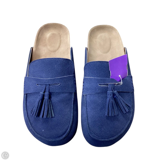 Shoes Flats By Clothes Mentor In Blue, Size: 8.5