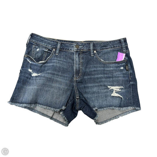 Shorts By Silver In Blue Denim, Size: 14