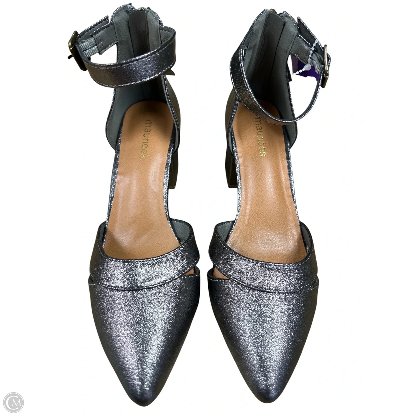 Shoes Heels Block By Maurices In Bronze, Size: 6.5