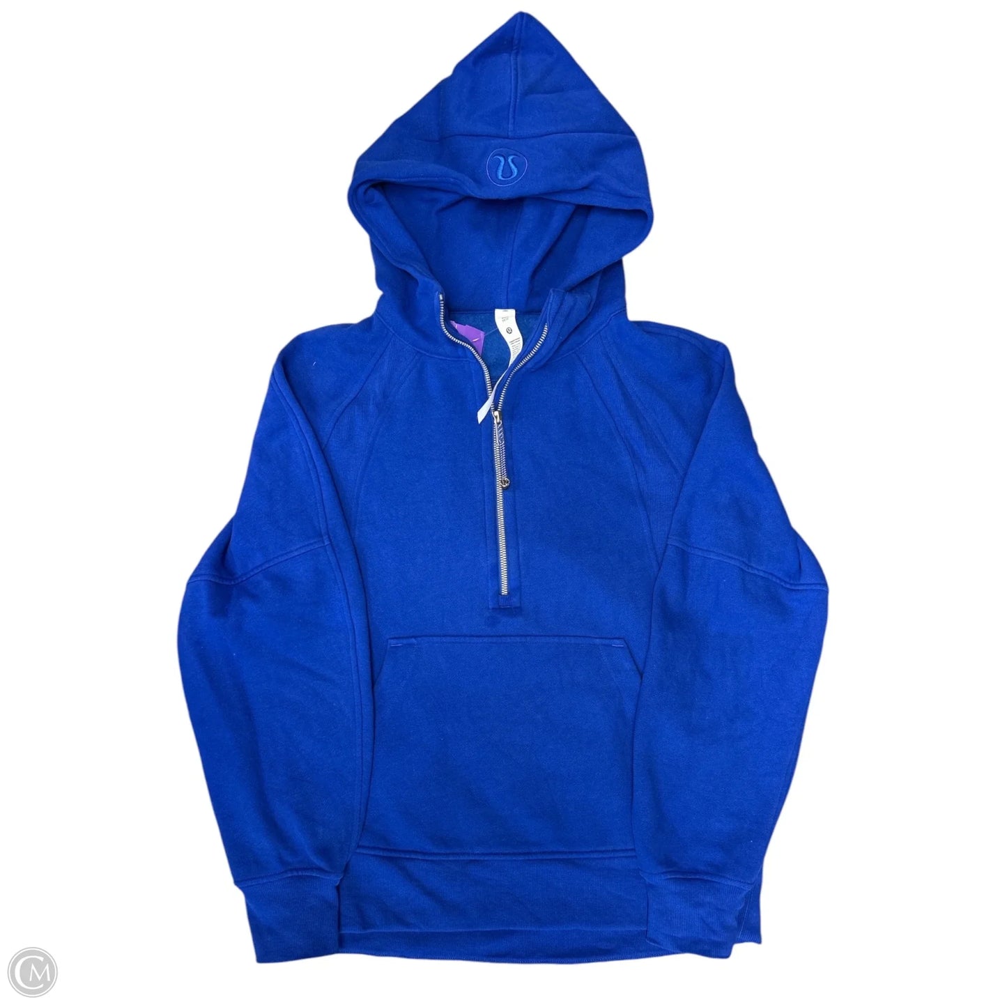 Athletic Sweatshirt Hoodie By Lululemon In Blue, Size: S