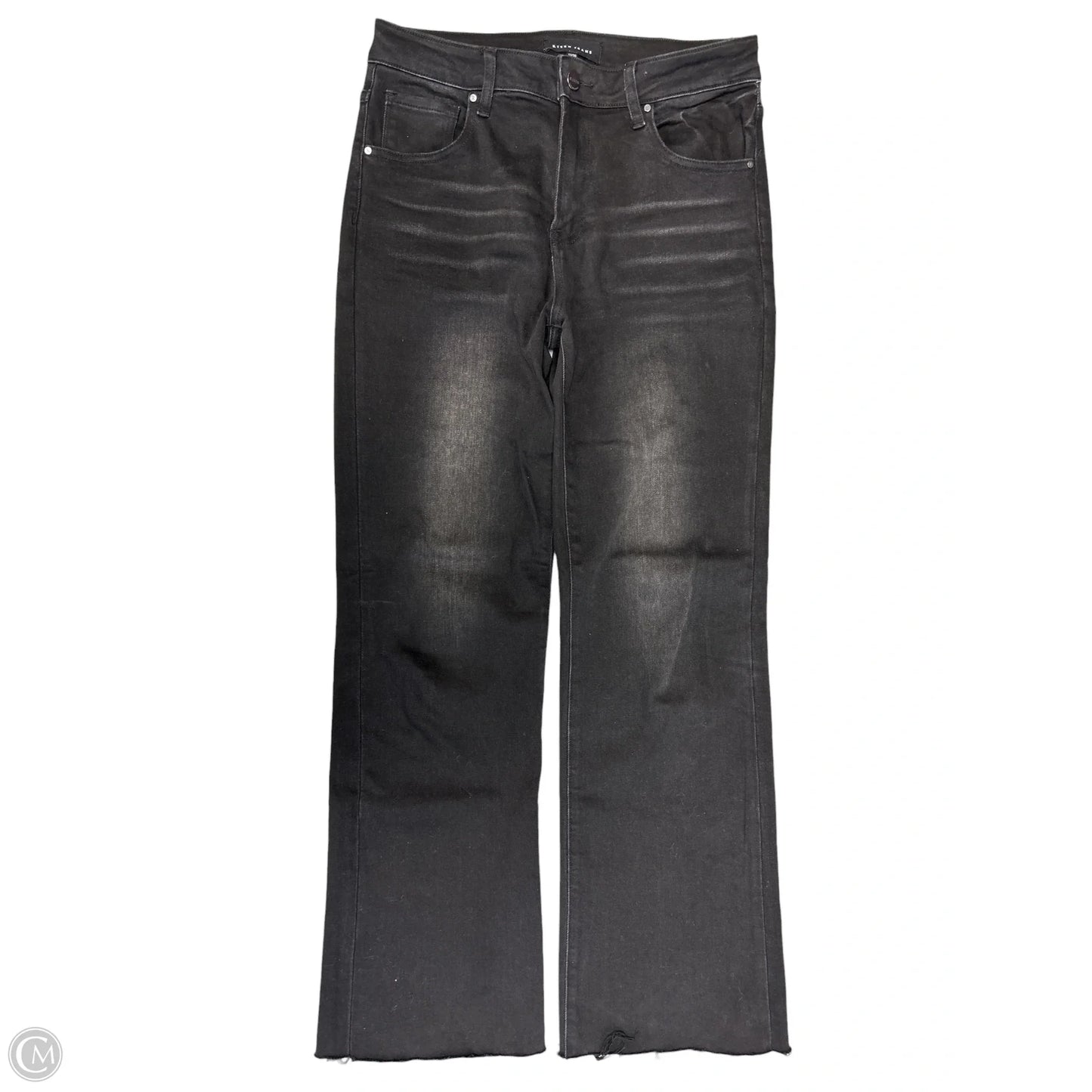 Jeans Wide Leg By Risen In Black Denim, Size: 10