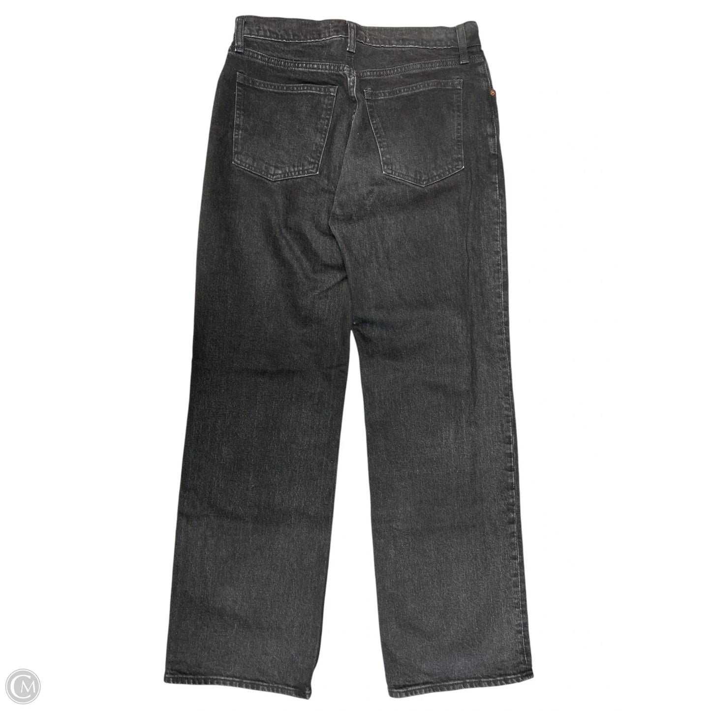 Jeans Wide Leg By Abercrombie And Fitch In Black Denim, Size: 10
