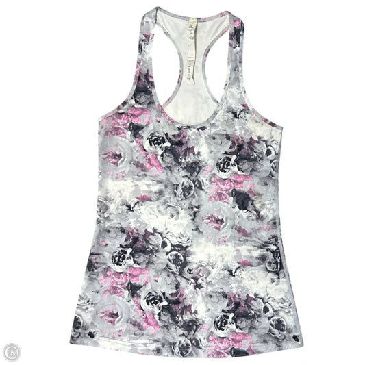 Athletic Tank Top By Lululemon In Floral Print, Size: 6