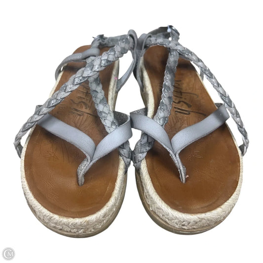Sandals Flats By Blowfish In Grey, Size: 7