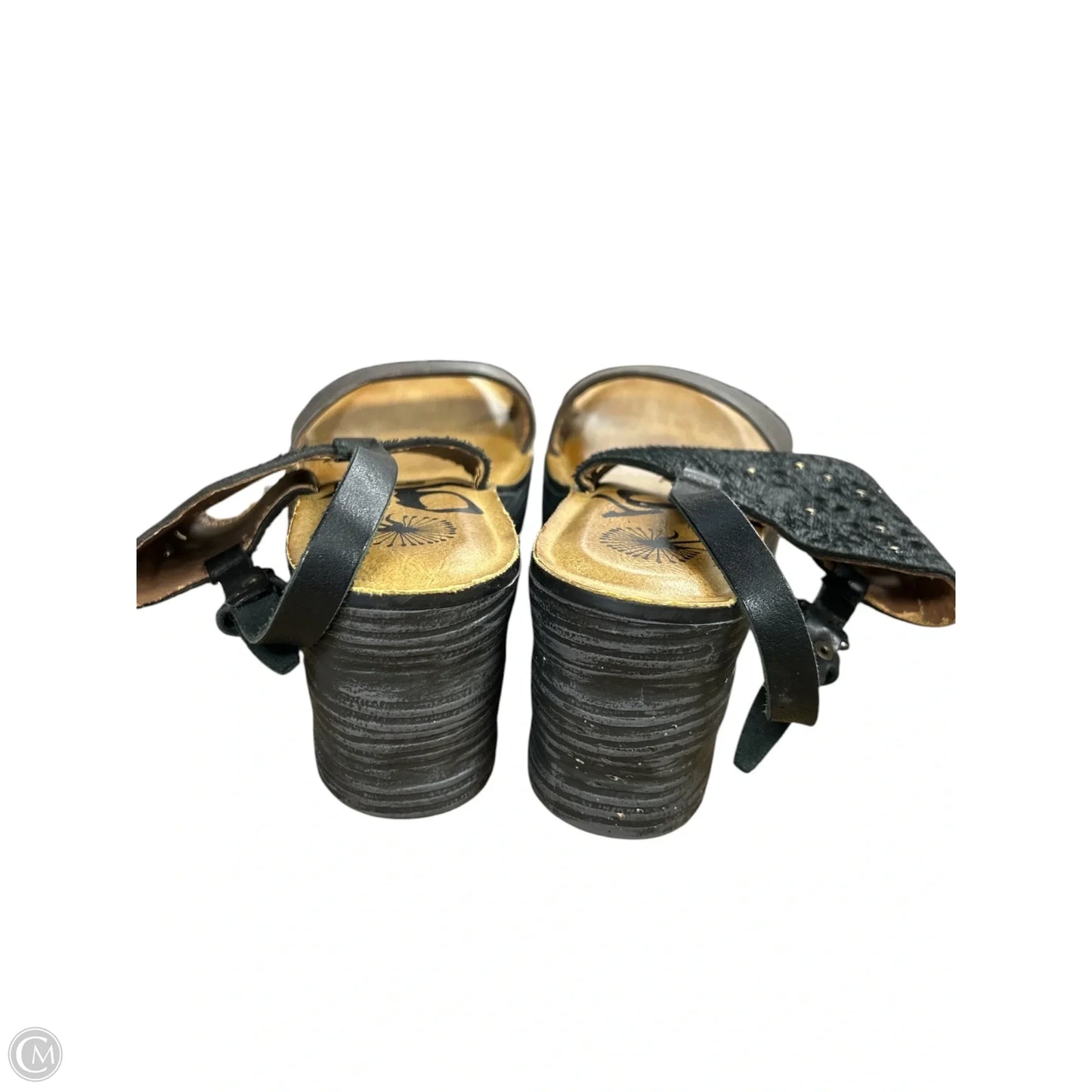 Sandals Heels Wedge By Otbt In Black, Size: 8.5