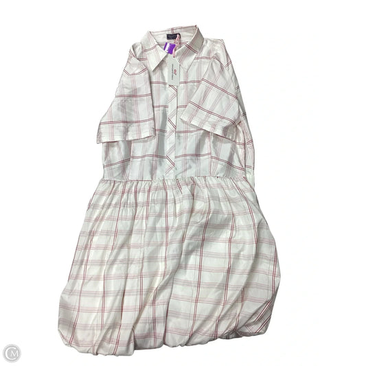 Dress Casual Short By Vineyard Vines In Pink & White, Size: 12