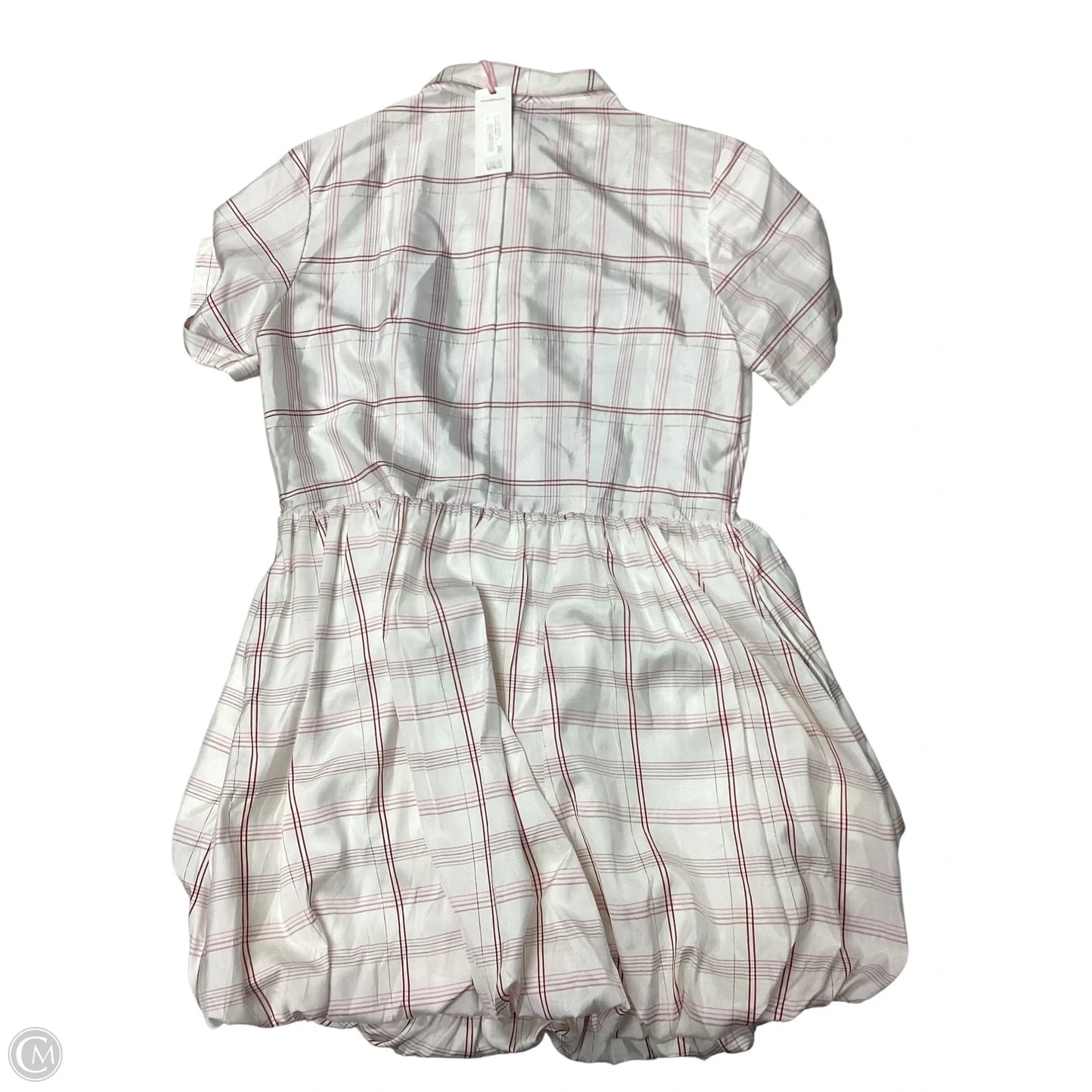 Dress Casual Short By Vineyard Vines In Pink & White, Size: 12