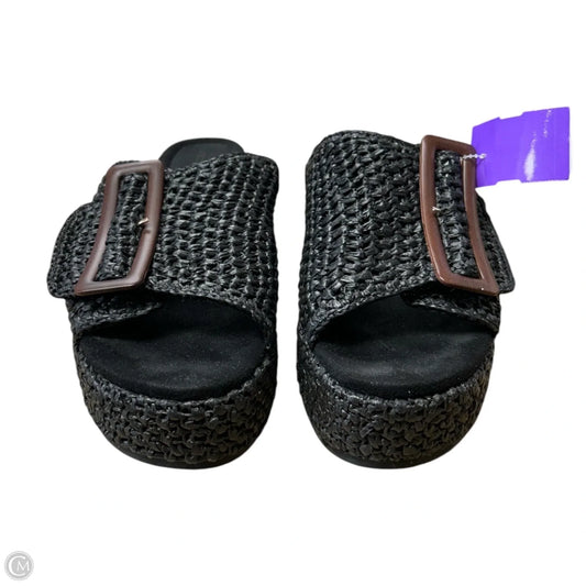 Sandals Heels Platform By Kelsi Dagger In Black, Size: 9