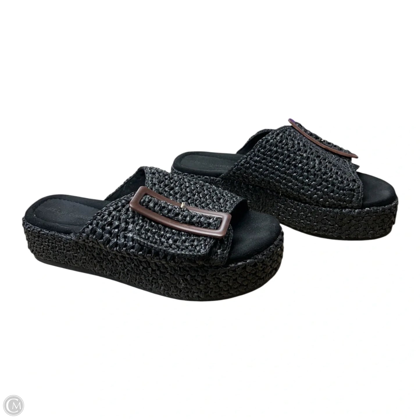 Sandals Heels Platform By Kelsi Dagger In Black, Size: 9