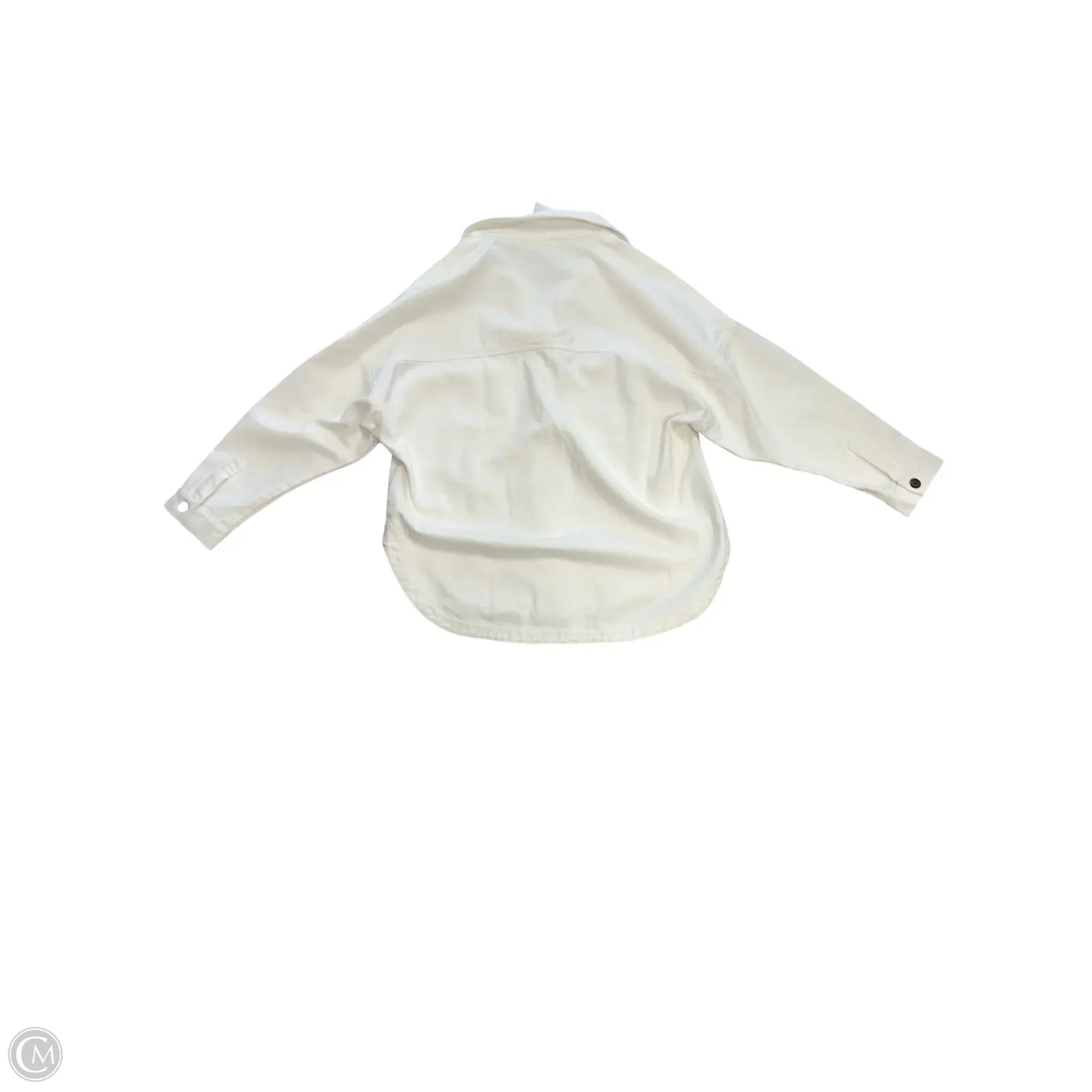 Jacket Denim By Miss Love In White Denim, Size: S