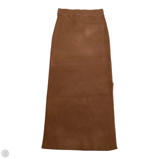 Skirt Midi By Miou Muse In Brown, Size: S