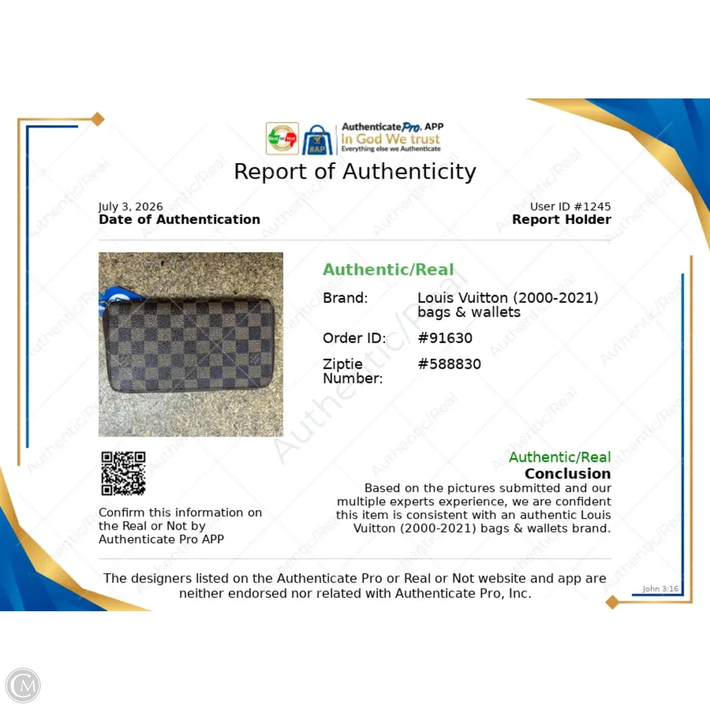 Wallet Luxury Designer By Louis Vuitton, Size: Large