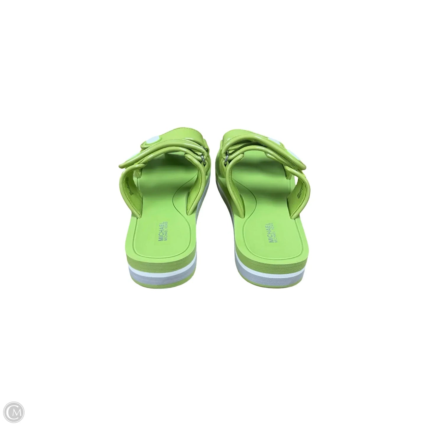 Sandals Flats By Michael By Michael Kors In Green, Size: 9