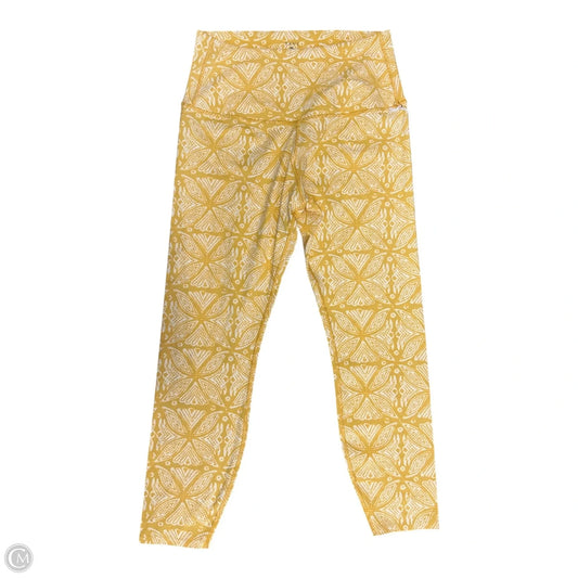 Athletic Leggings By Cmb In Yellow, Size: Xl